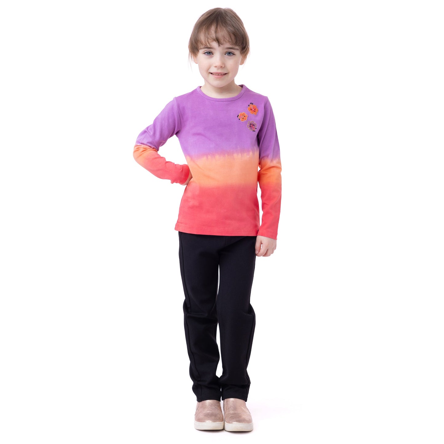 T-shirt manches longues  Filles Violet