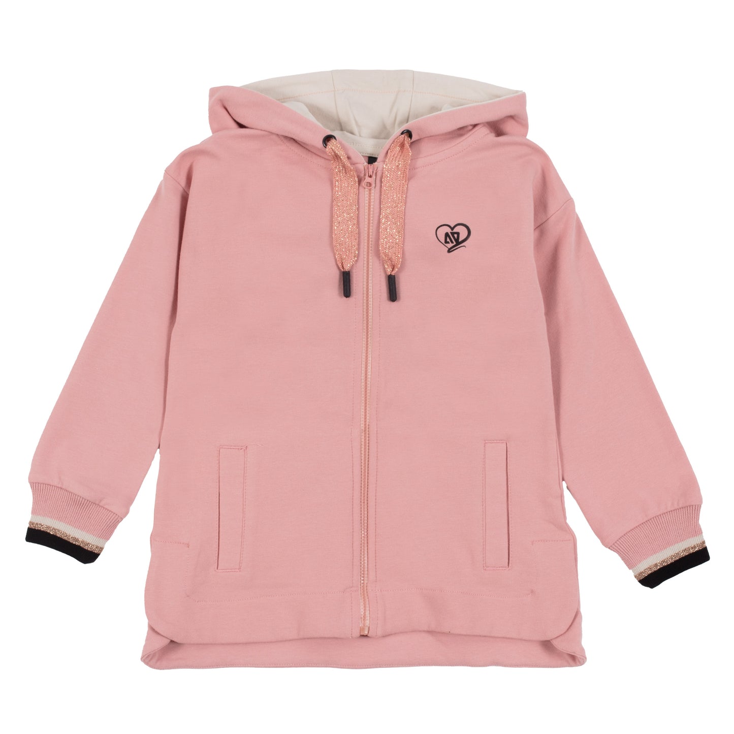 Veste à capuchon  Filles Corail