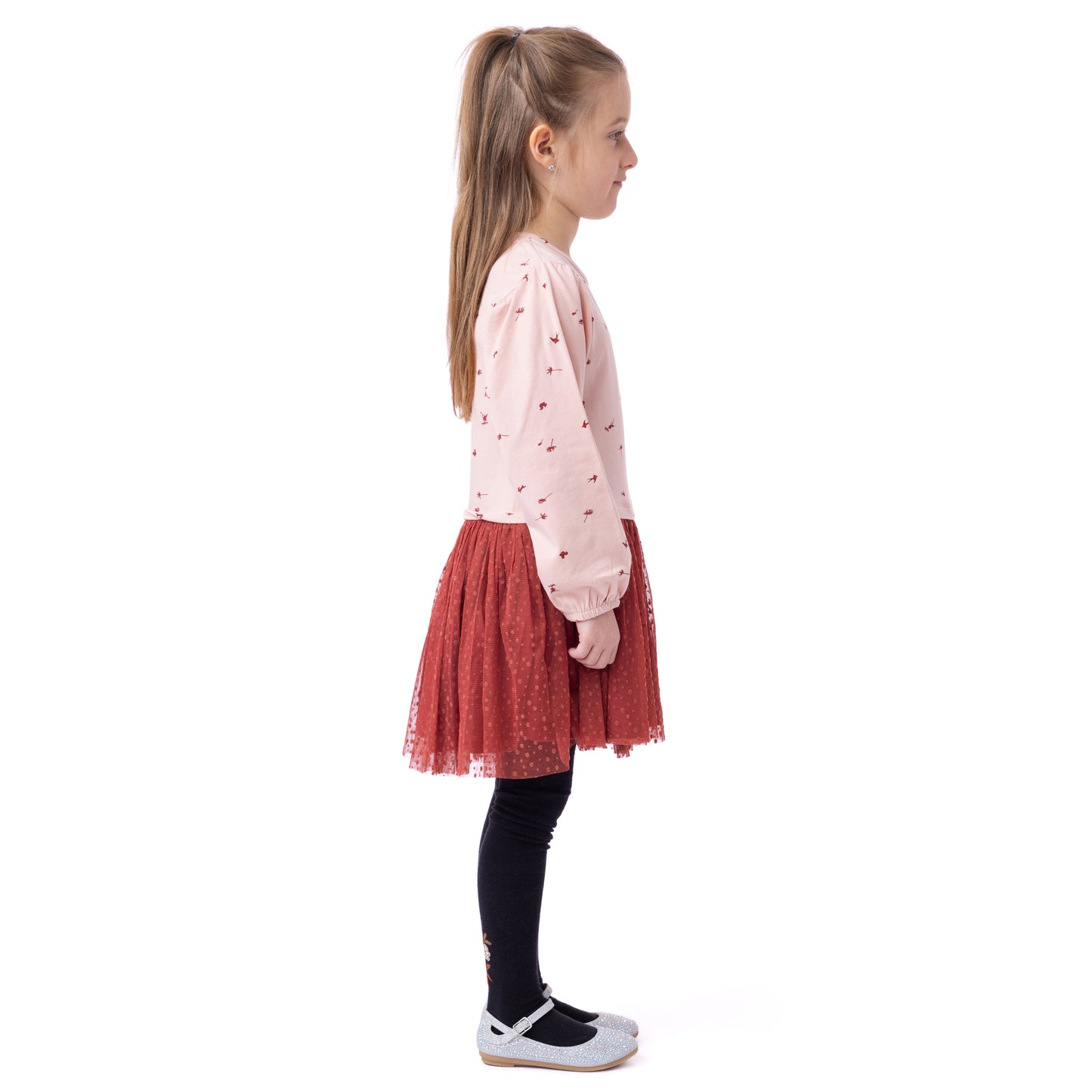 Robe  Filles Corail chiné