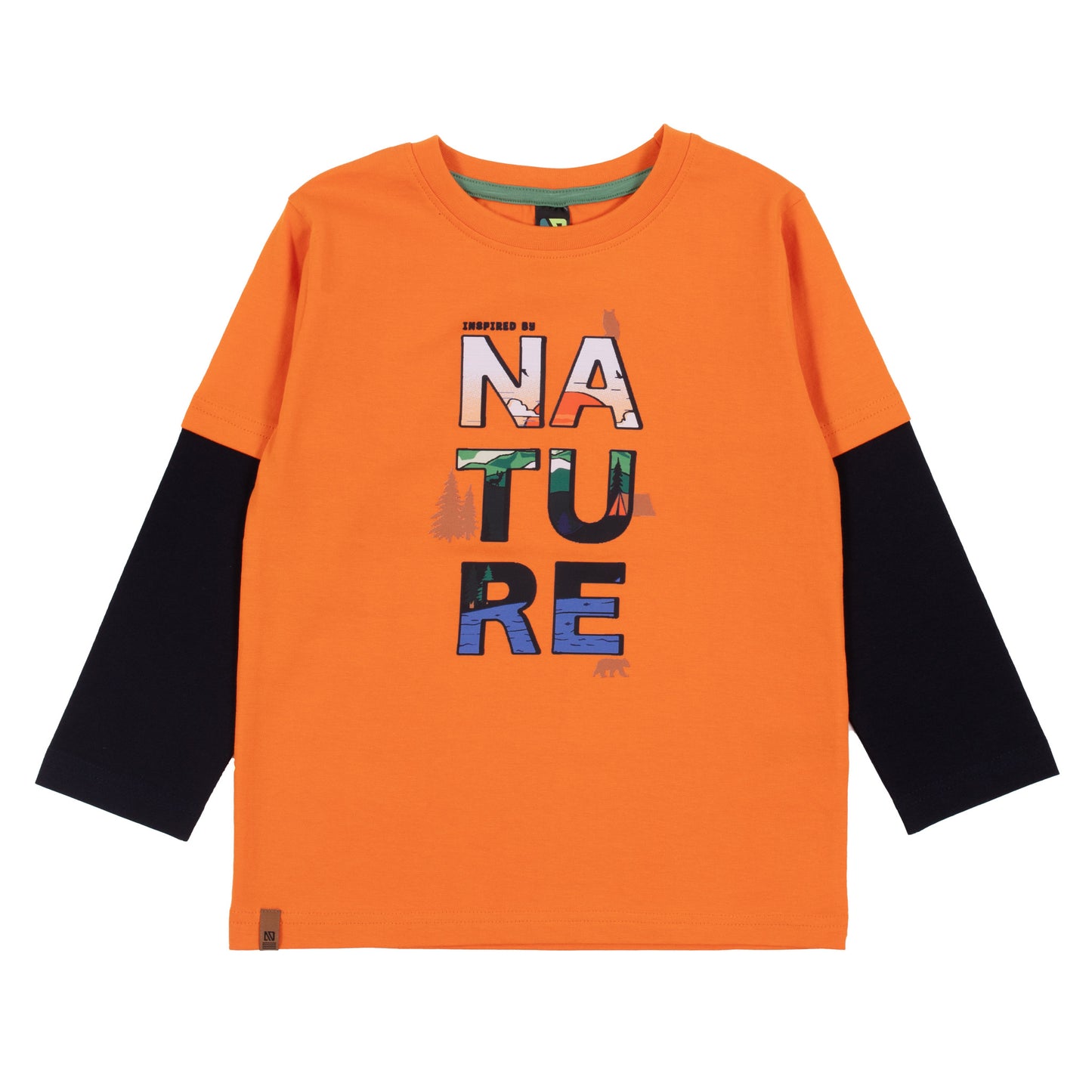 T-shirt manches longues  Garçons Orange