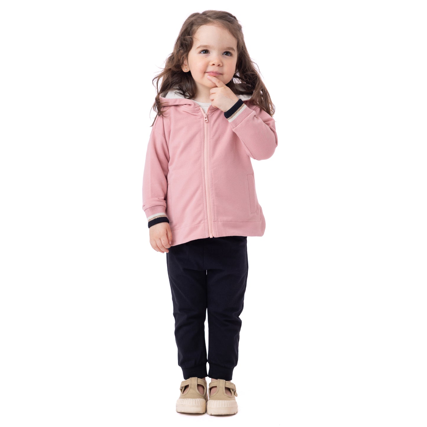 Veste à capuchon  Bébé Fille Corail