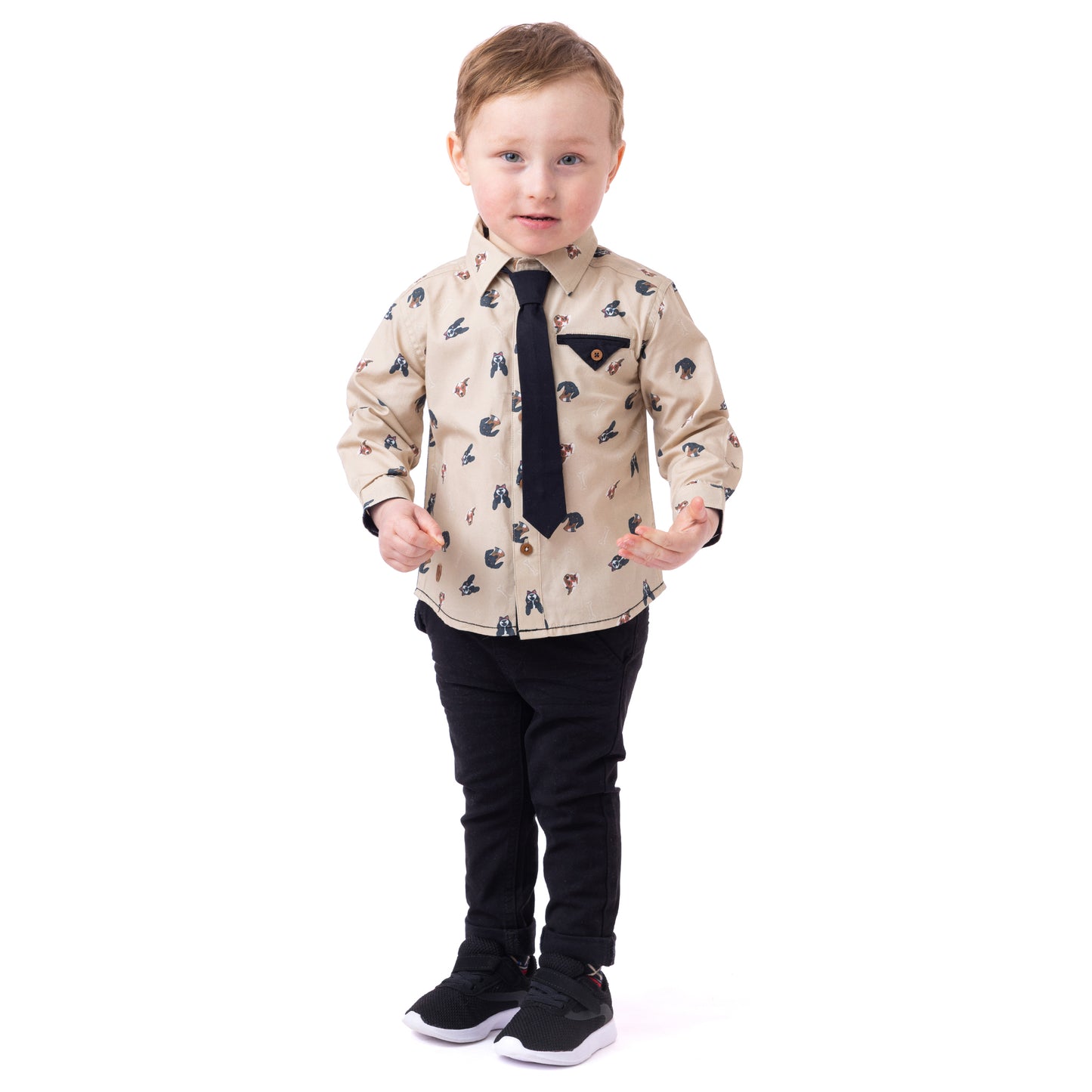 Chemise  Bébé Garcon Beige