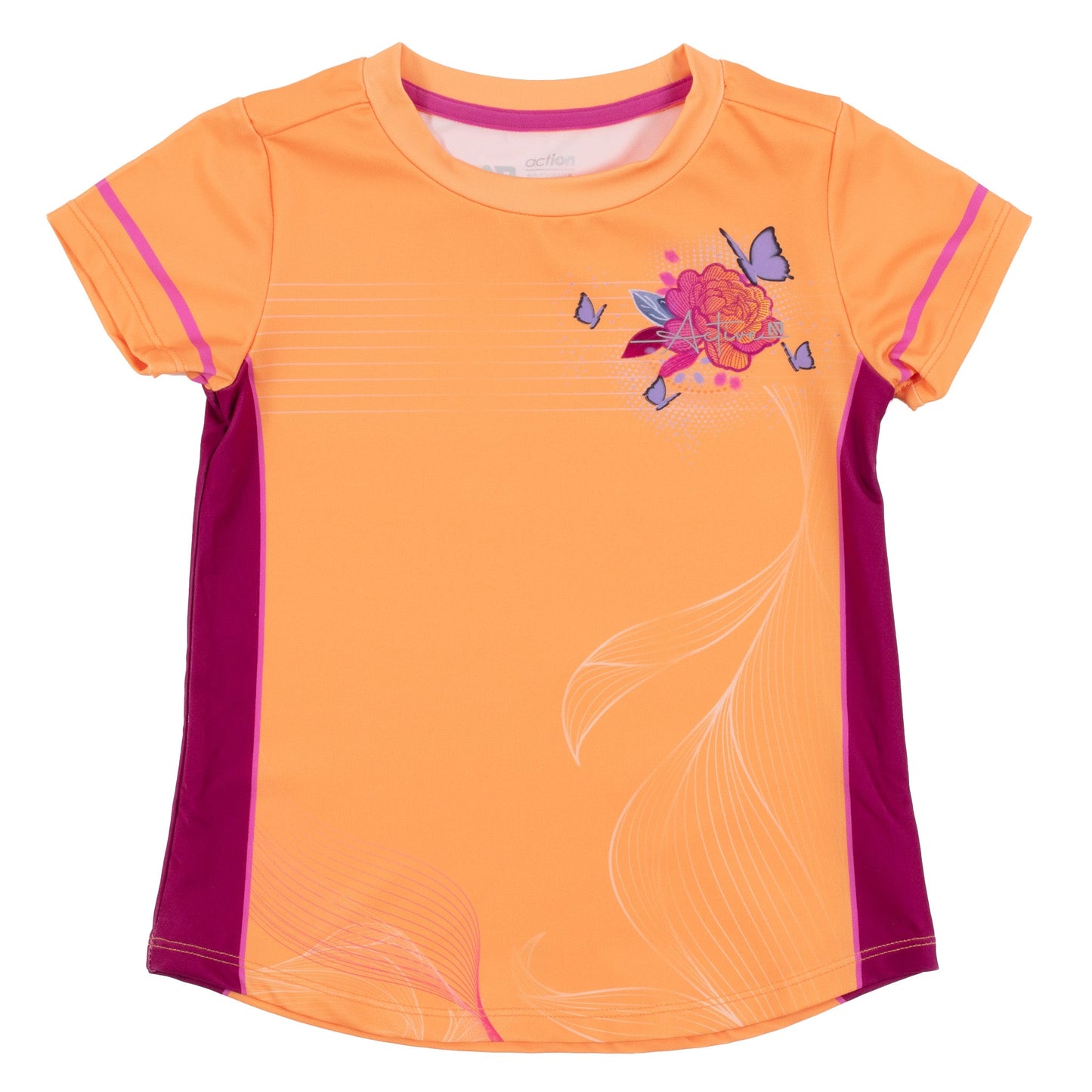 T-shirt athlétique  Filles Orange