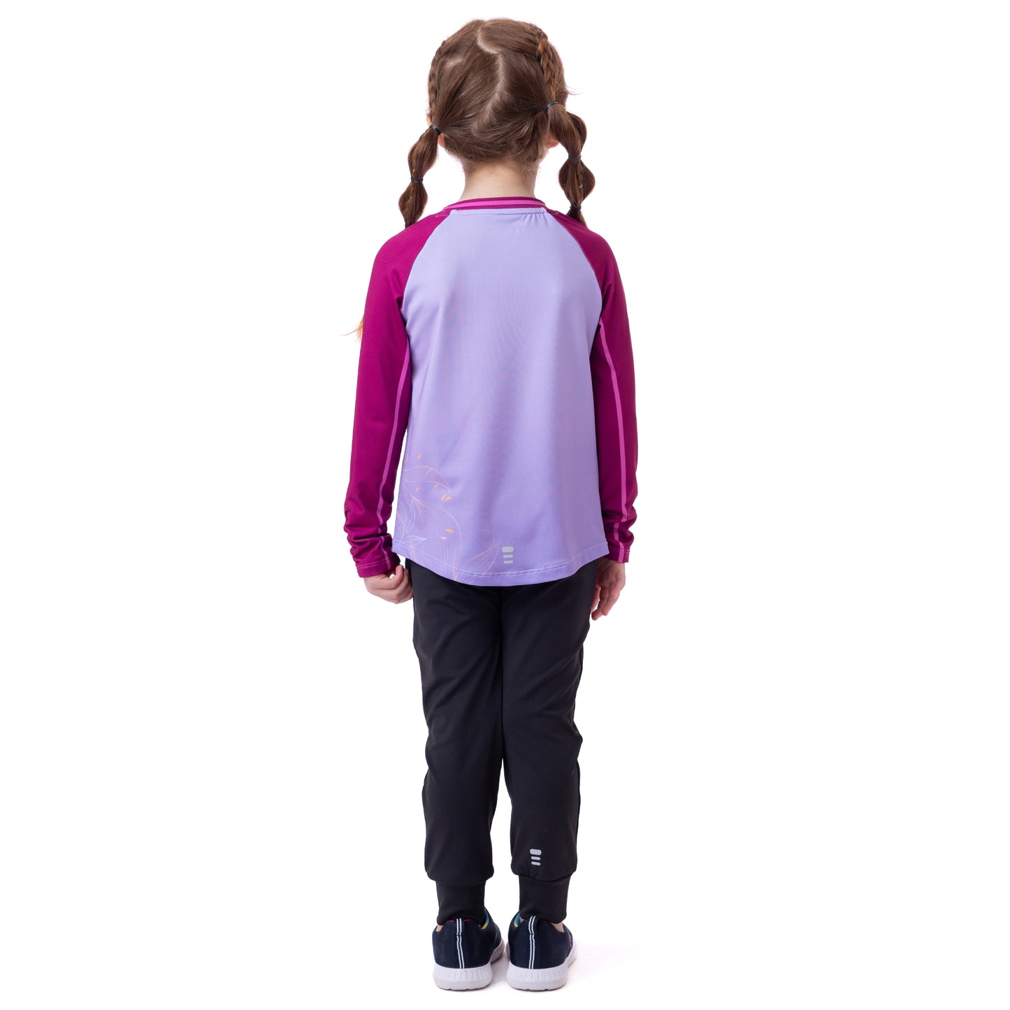 T-shirt manches longues athlétique  Filles Lilas