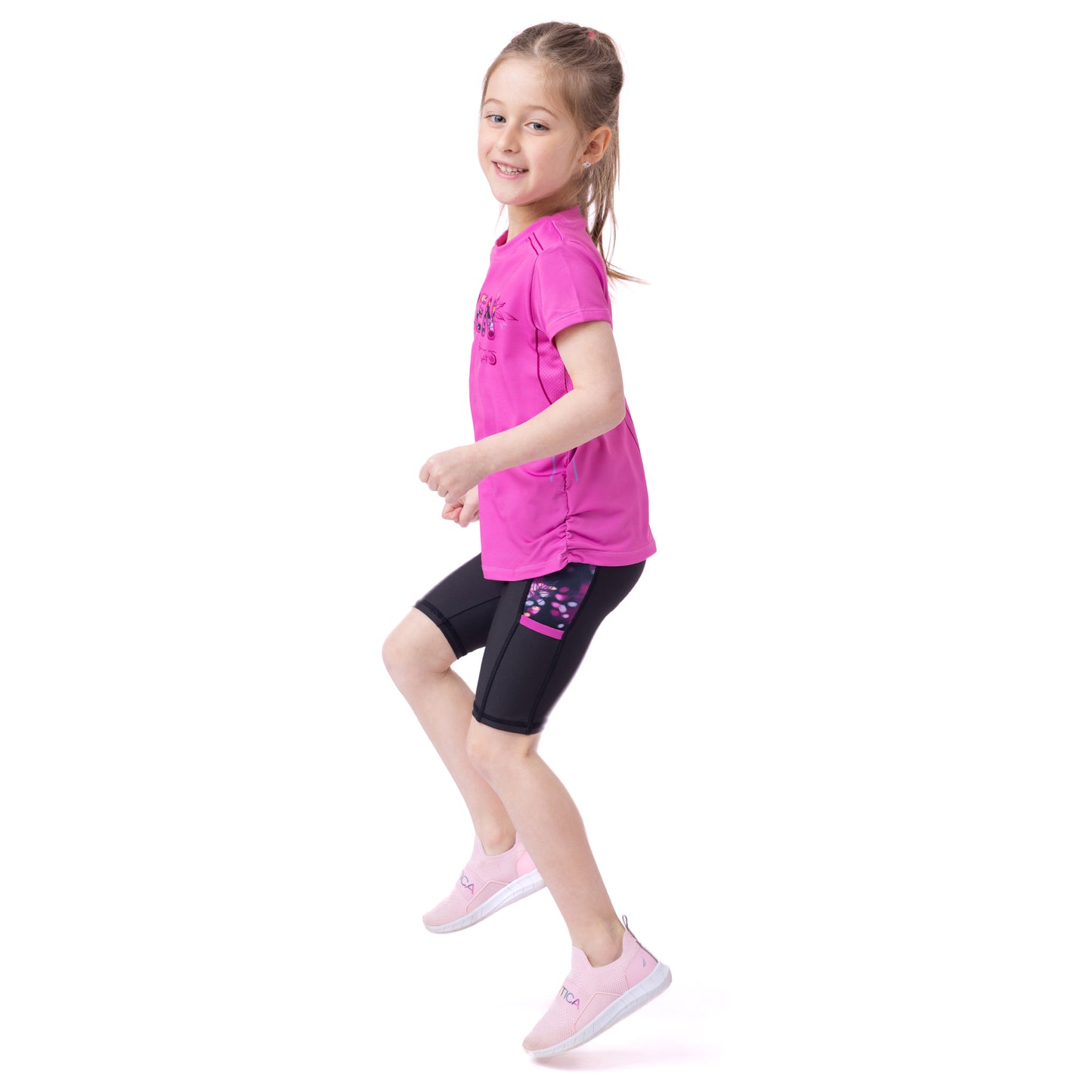 Short cycliste athlétique  Filles Noir