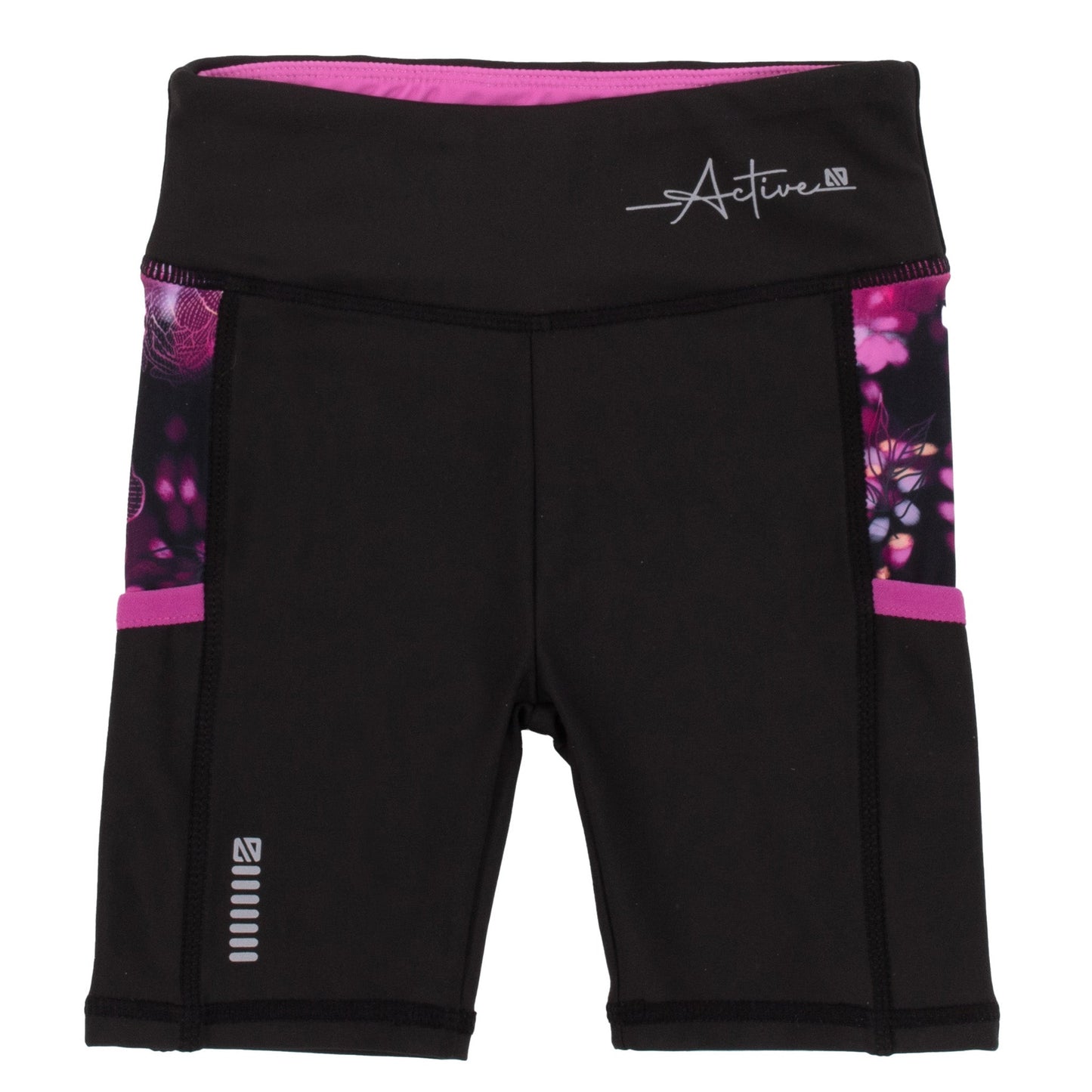 Short cycliste athlétique  Filles Noir