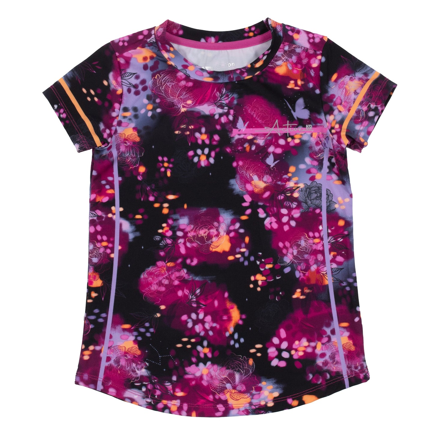 T-shirt athlétique  Filles Noir