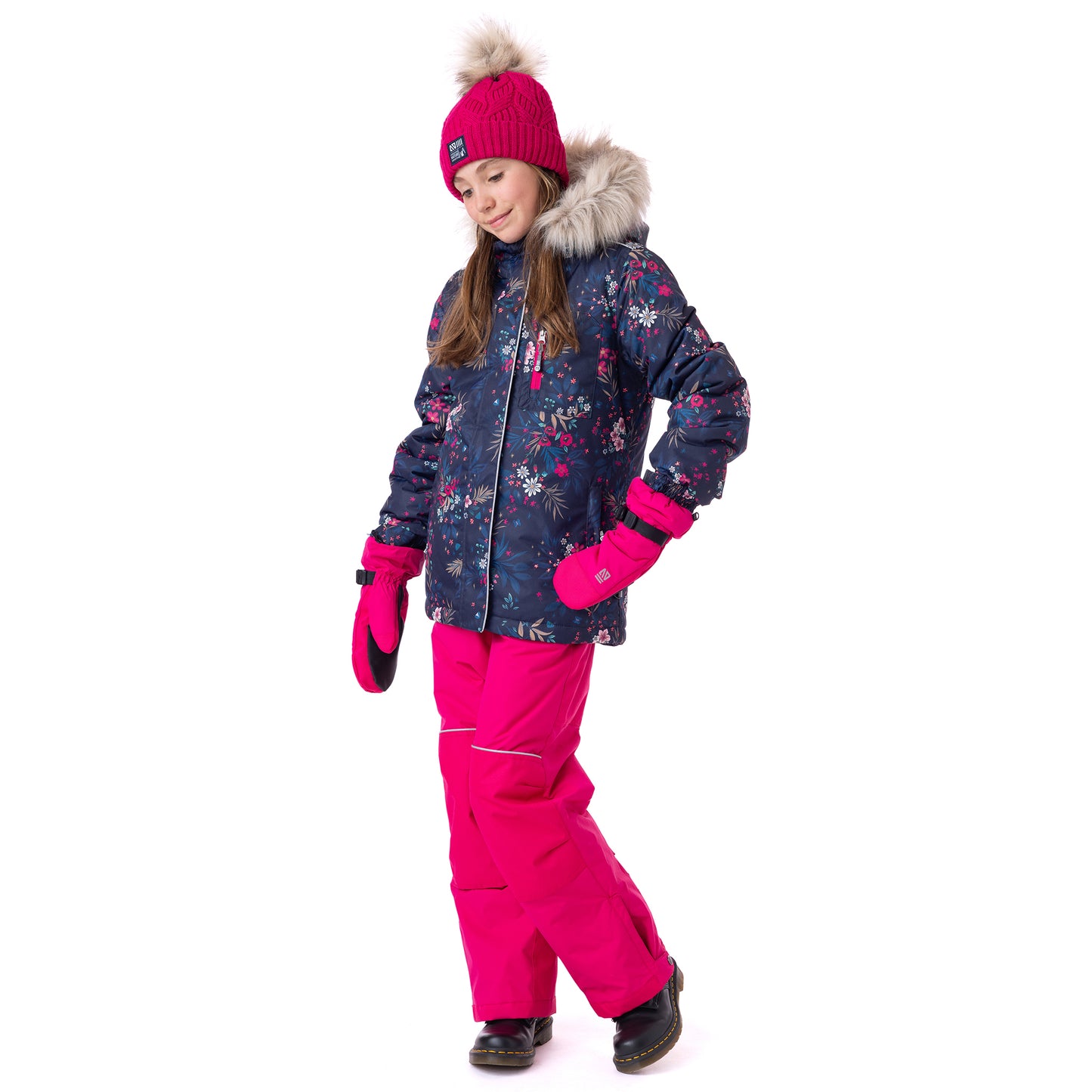 Habit de neige Rose  Filles Marine