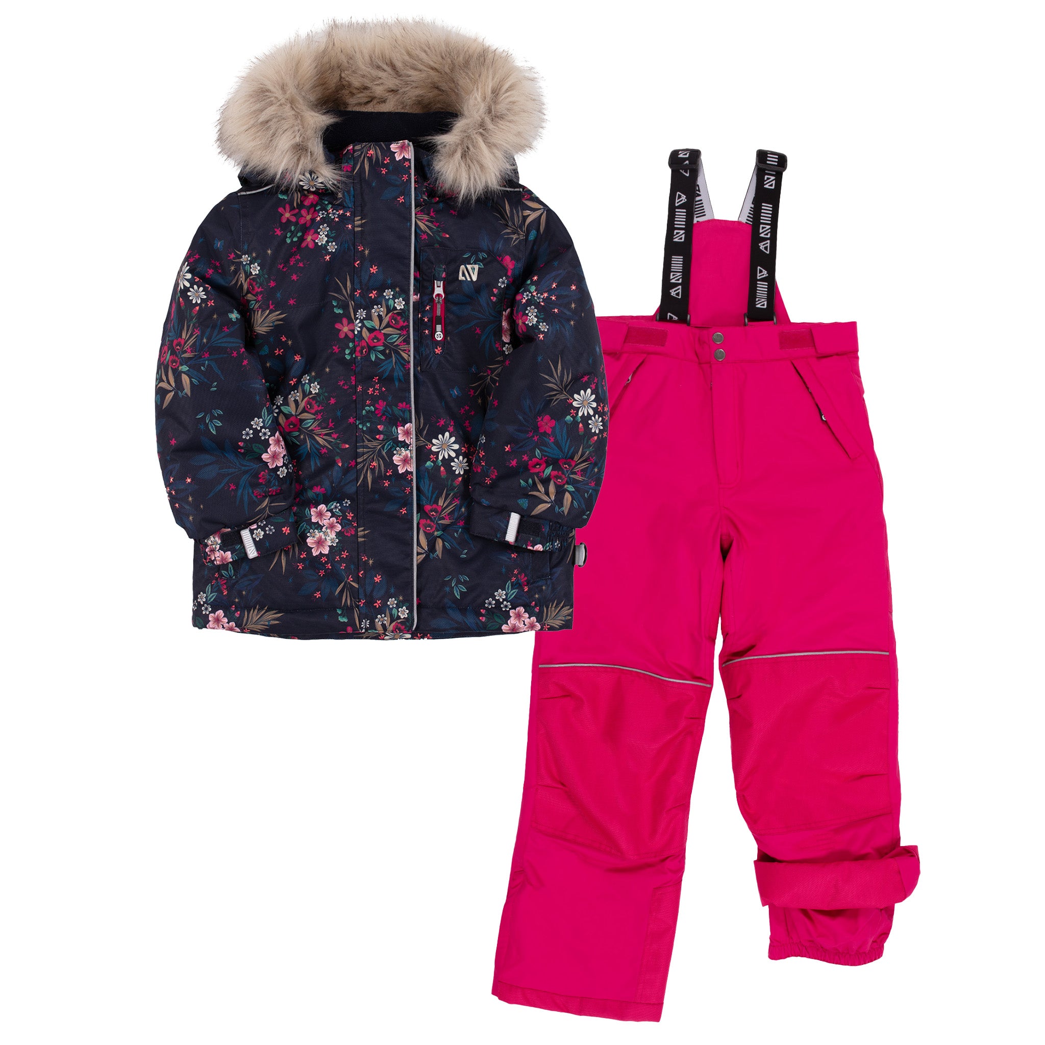 Habit de neige Rose Filles Marine