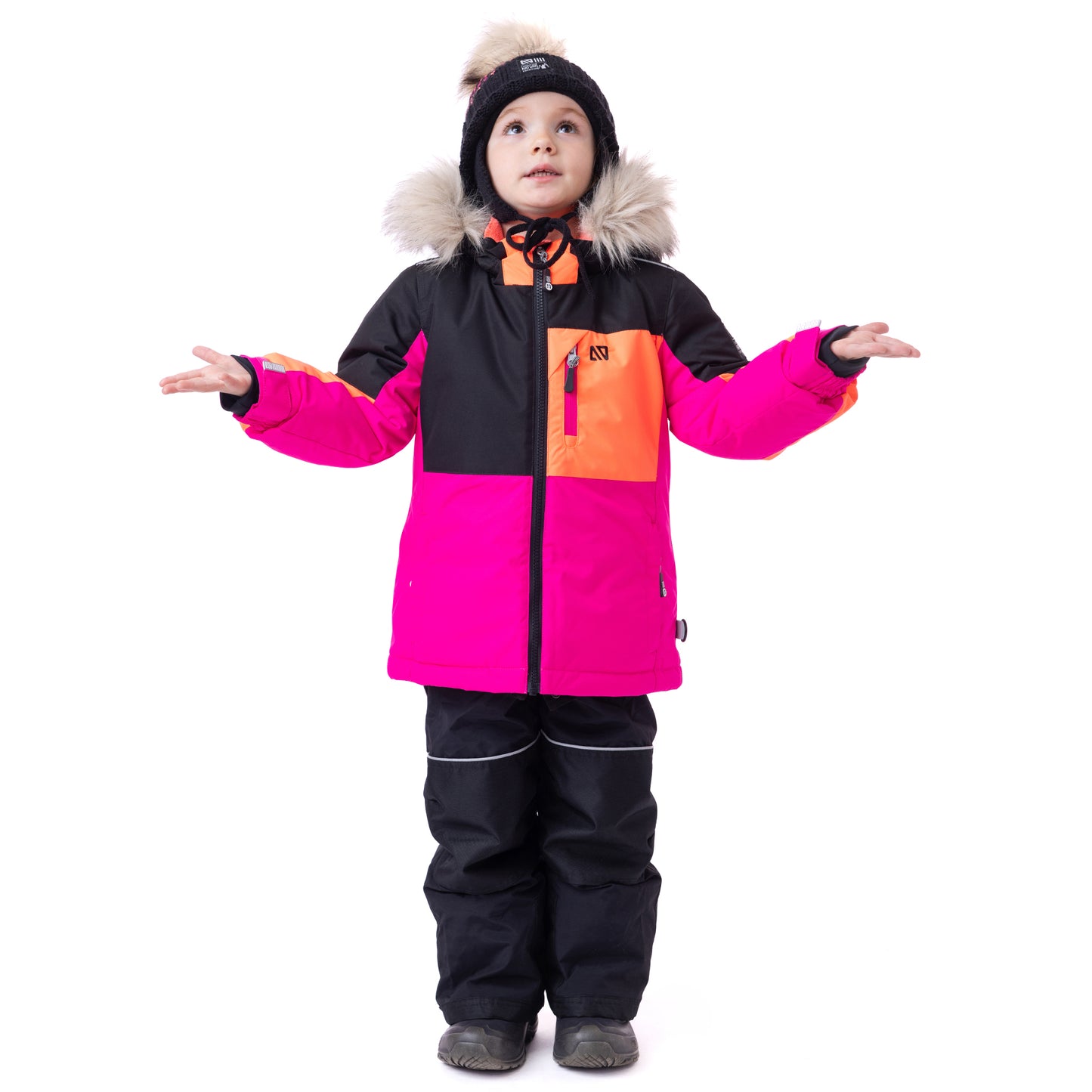 Habit de neige Amelia  Filles Fuchsia