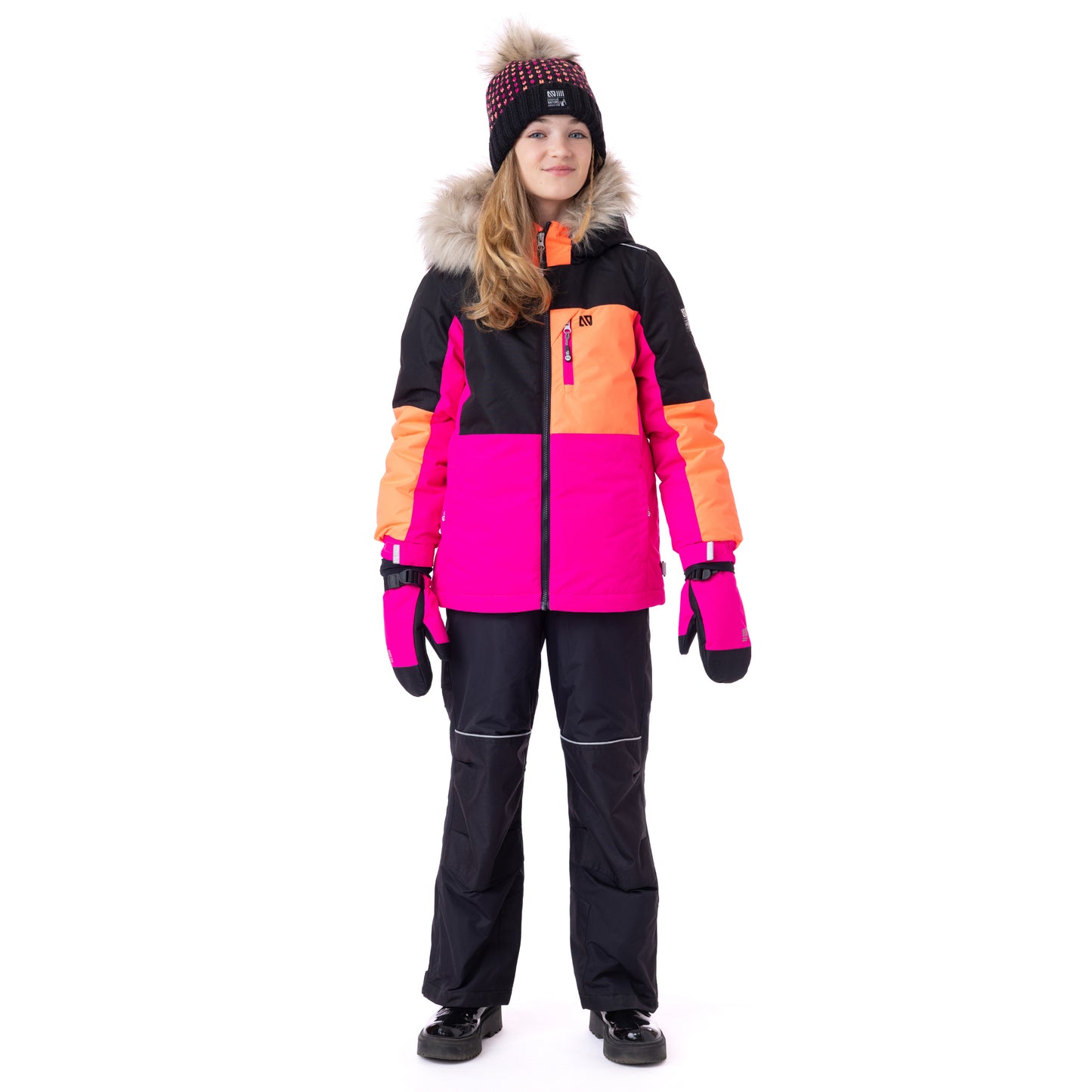 Habit de neige Amelia  Filles Fuchsia