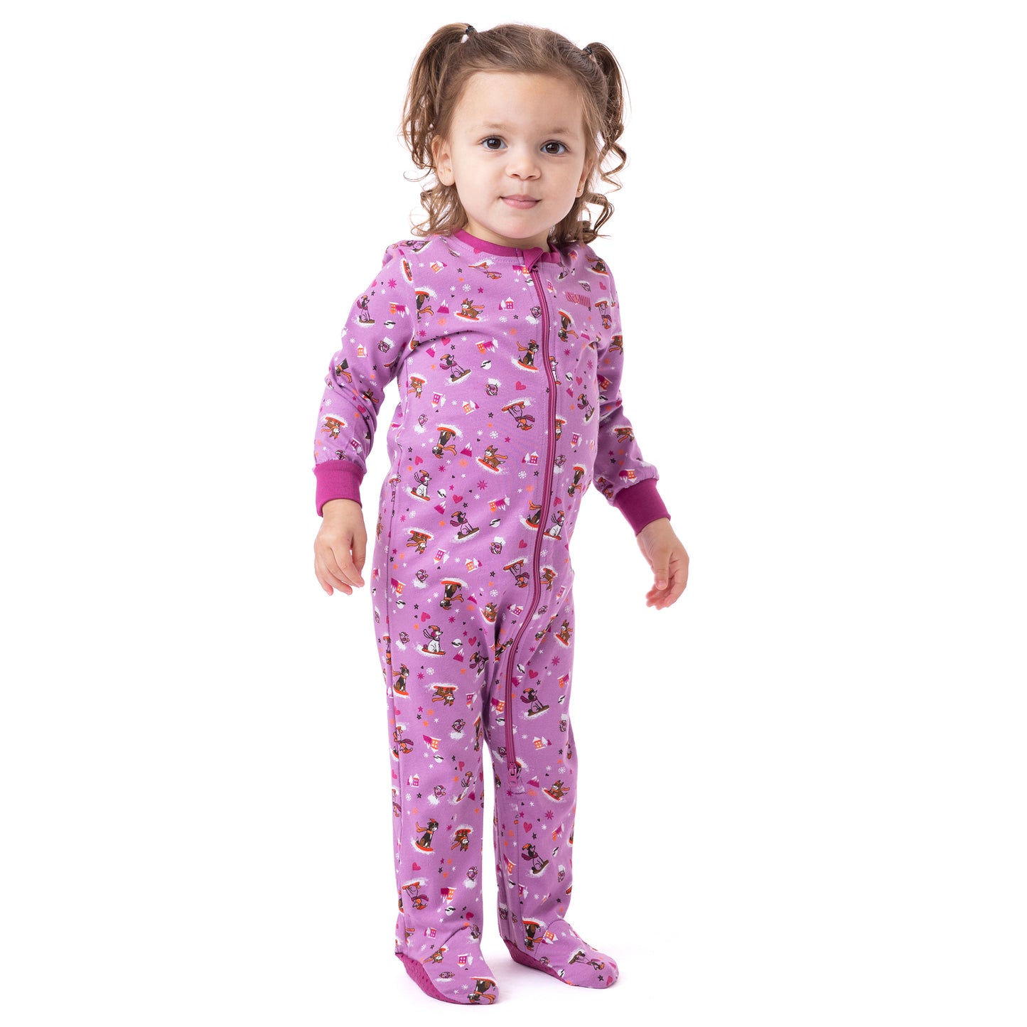 Pyjama une-pièce à pied  Bébé Fille Violet