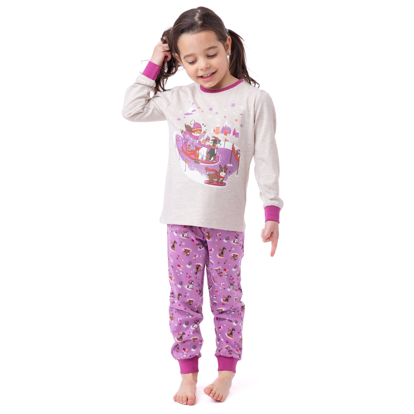 Pyjama  Filles Beige chiné