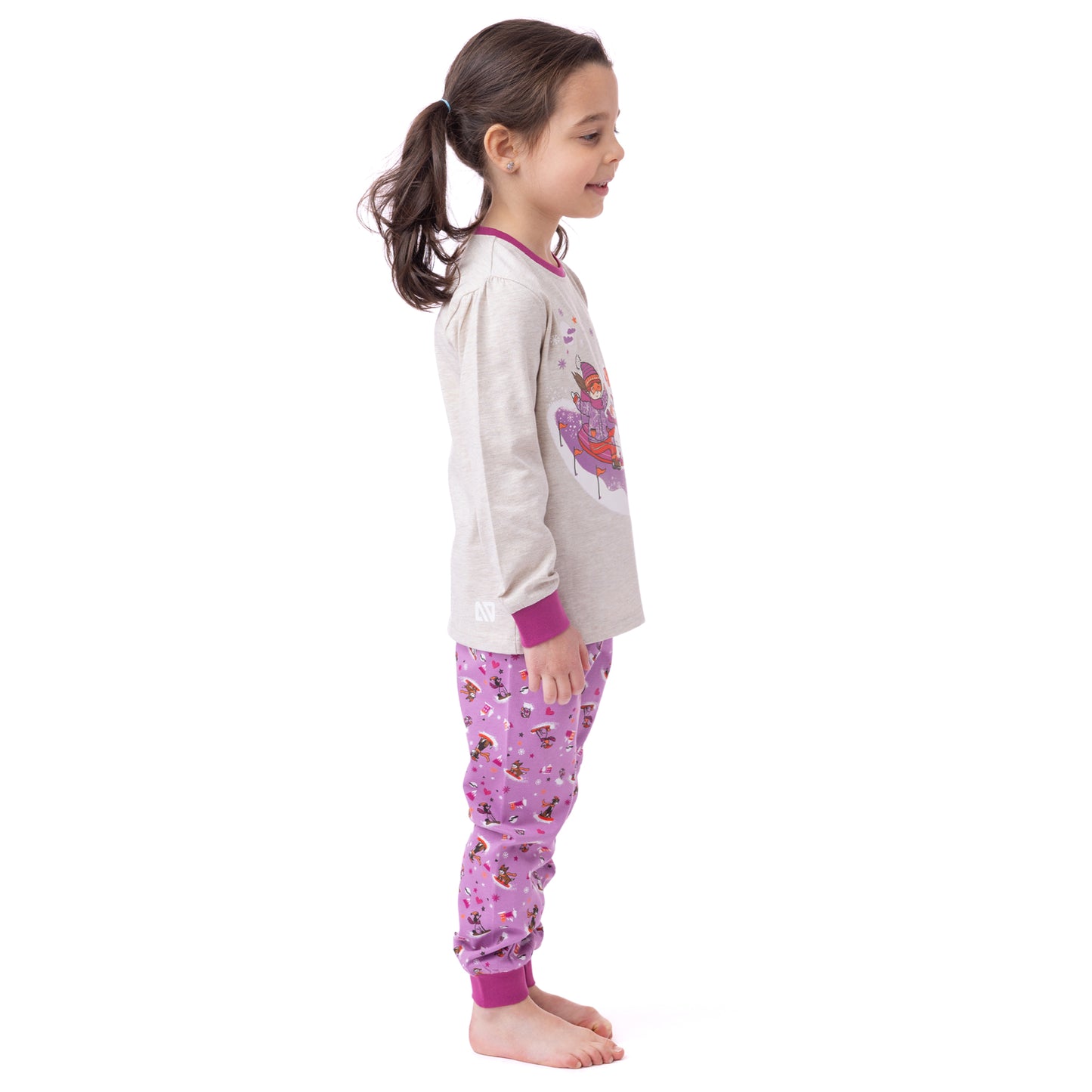 Pyjama  Filles Beige chiné