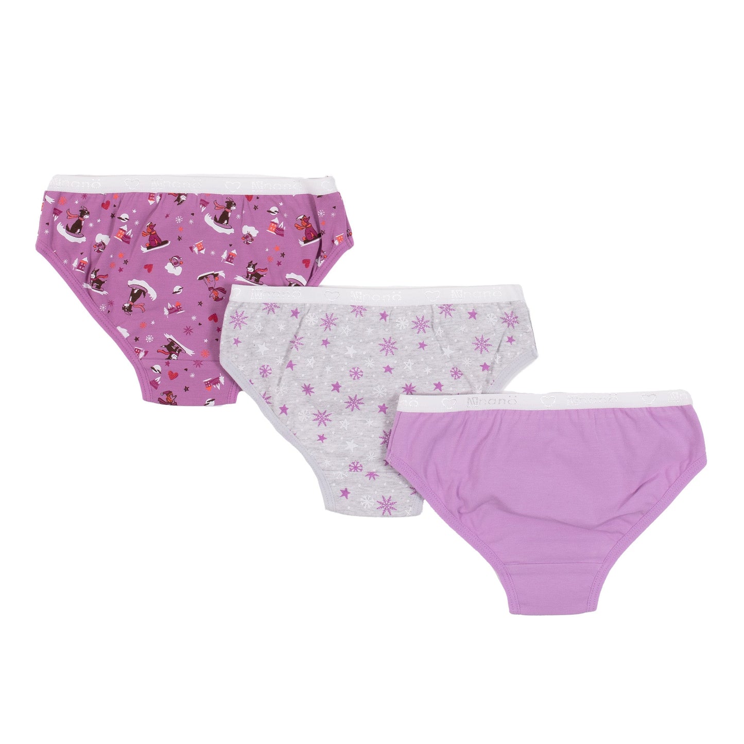 Culottes, paquet de 3  Filles Violet