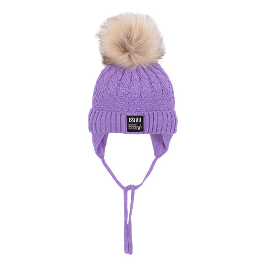 Tuque en tricot Laetitia bébé Bébé Fille Violet