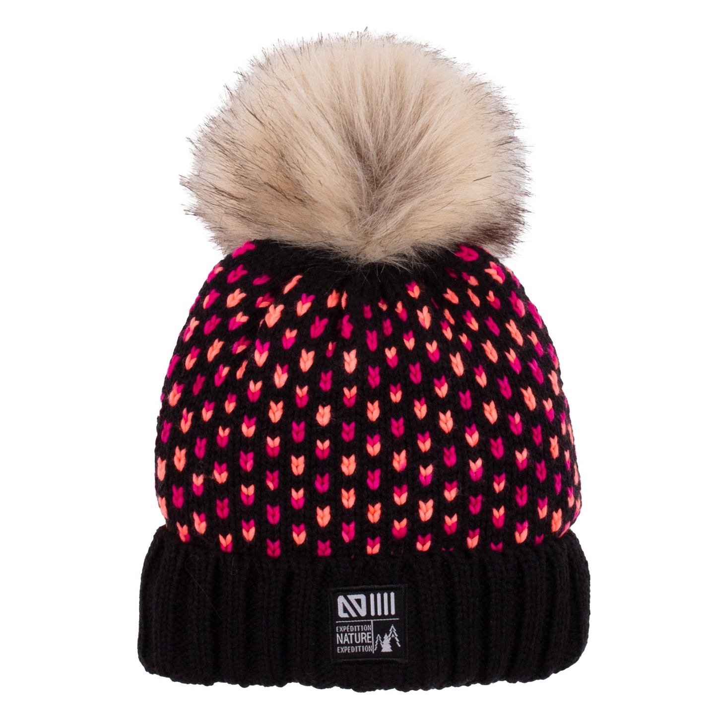 Tuque en tricot Amelia  Filles Noir