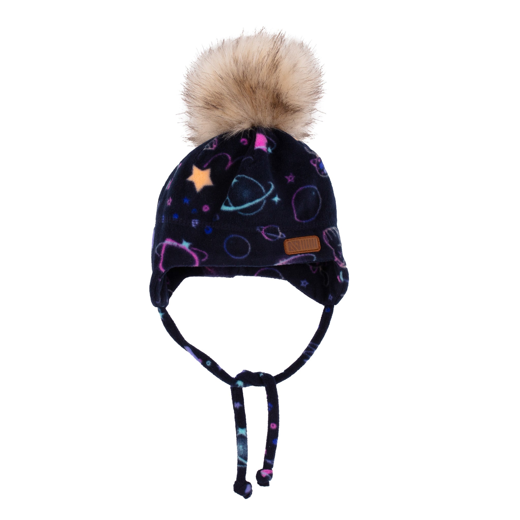 Tuque en micropolaire avec oreilles bebe Bebe Fille Marine