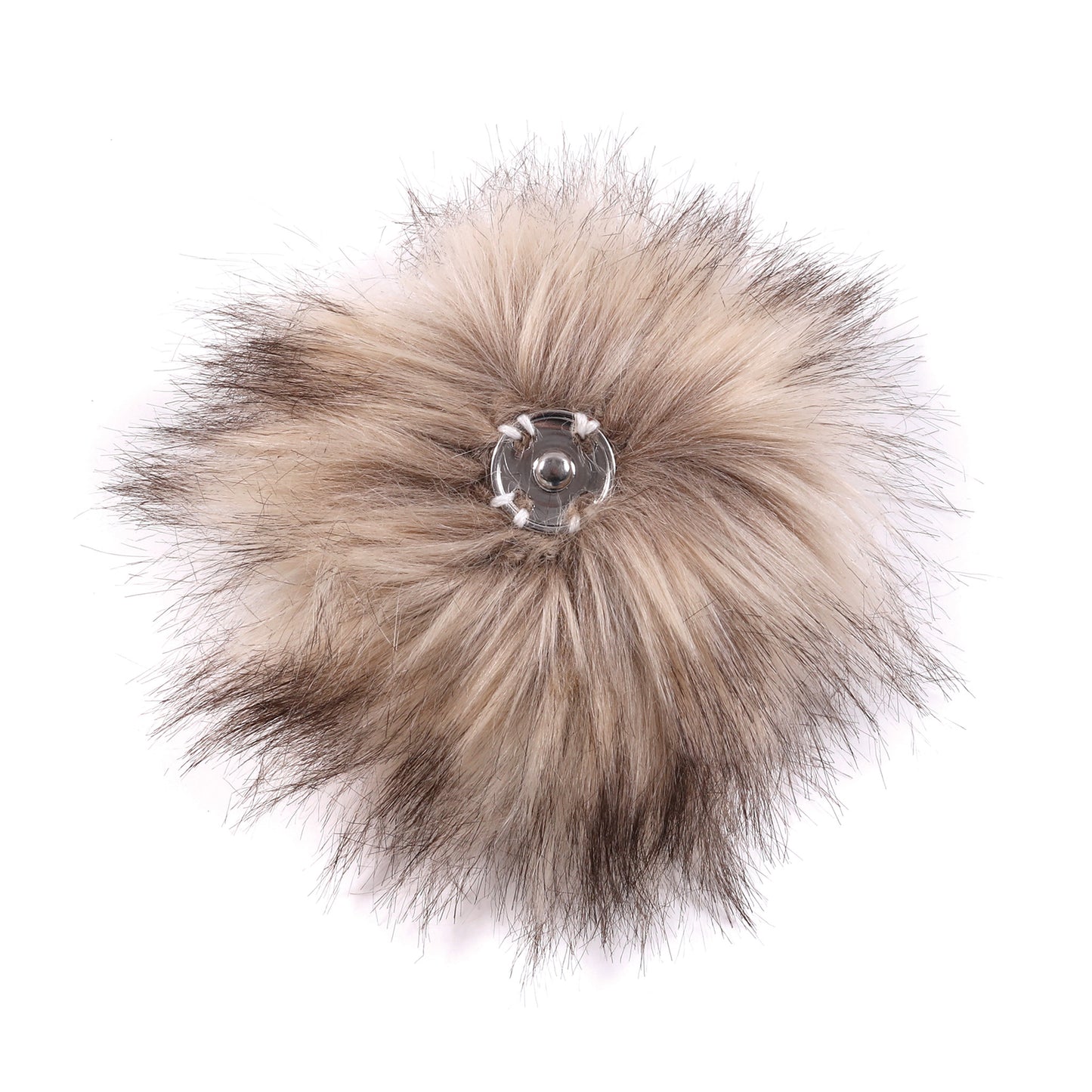 Pompon en fausse fourrure Unisexe Beige