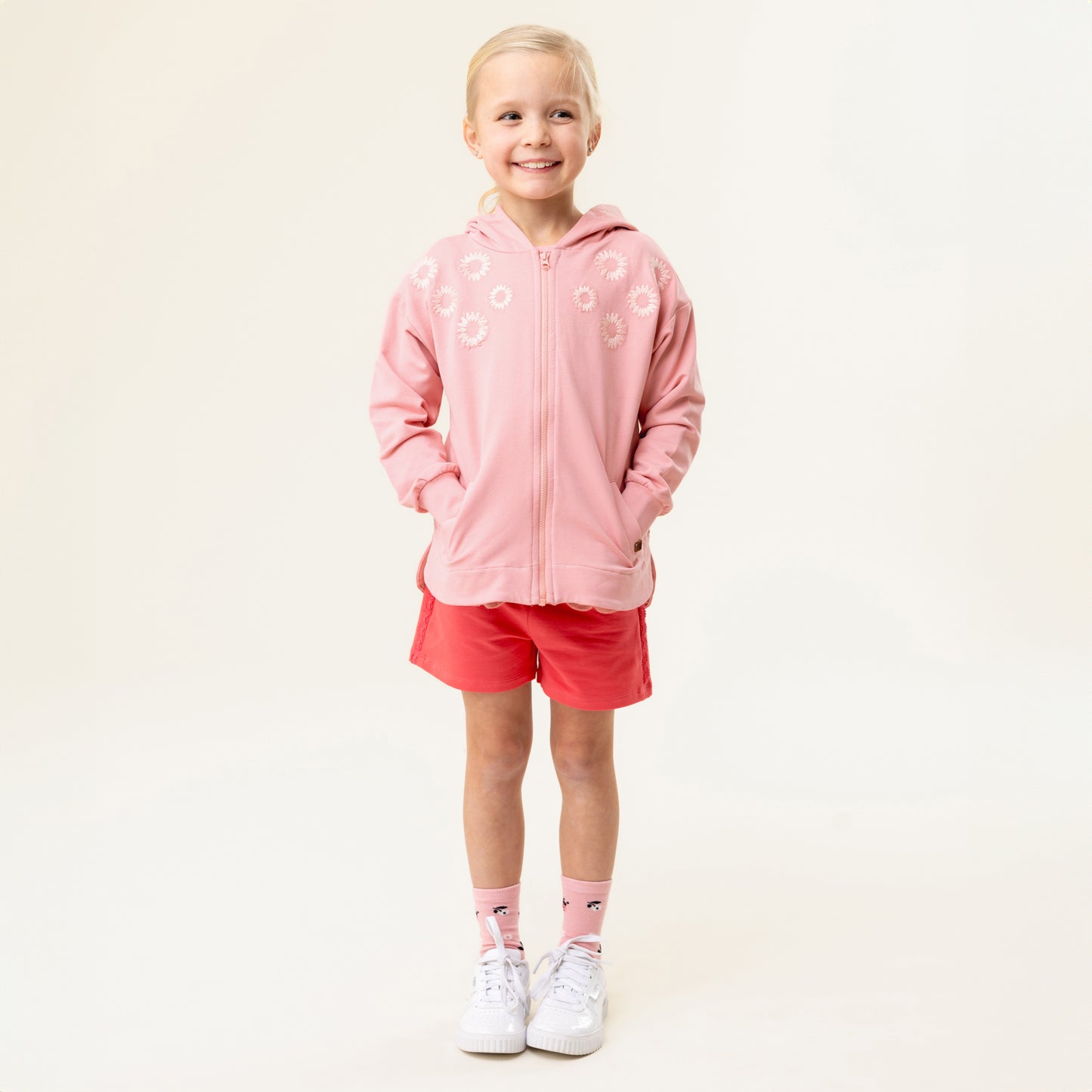 Veste à capuchon  Filles Rose Pâle