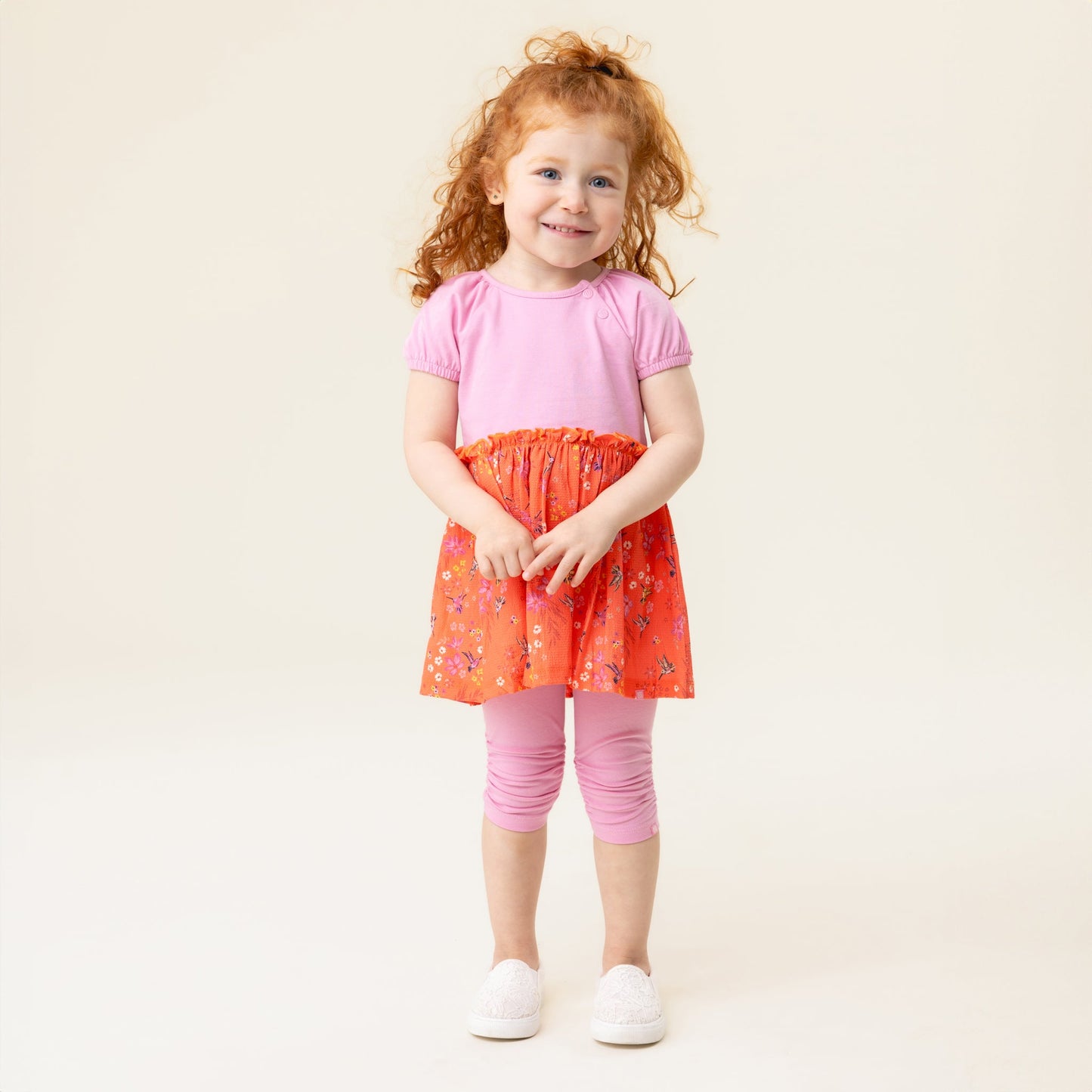 Ensemble robe deux-pièces  Bébé Fille Rose