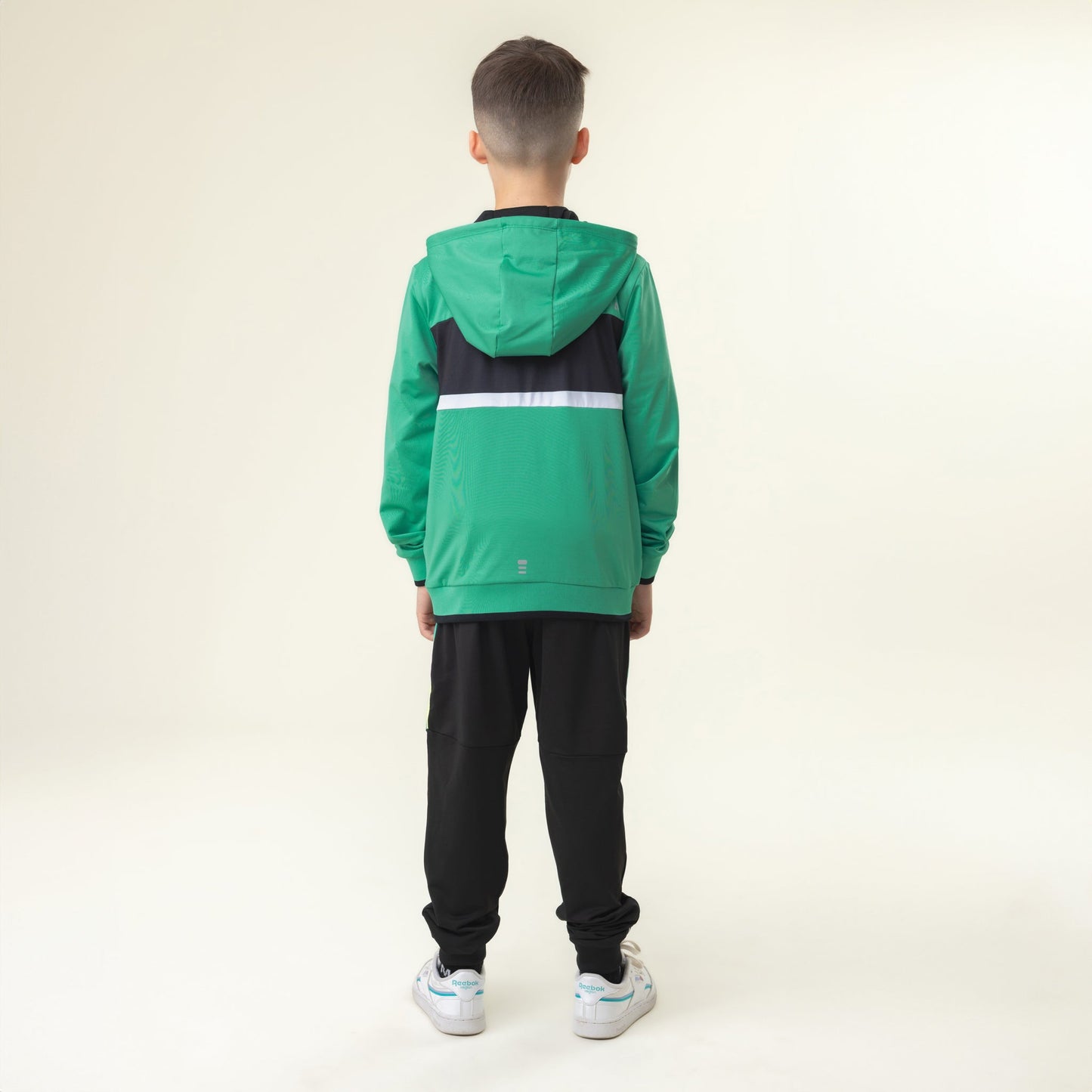 Veste à capuchon athlétique  Garçons Vert