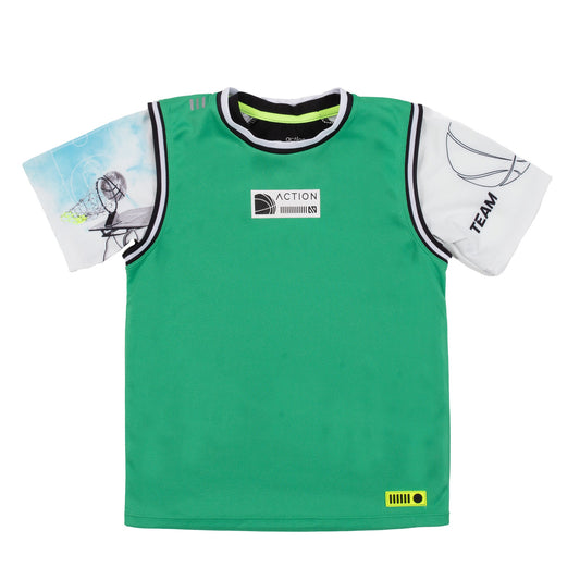 T-shirt et camisole athlétique 2 en 1  Garçons Vert