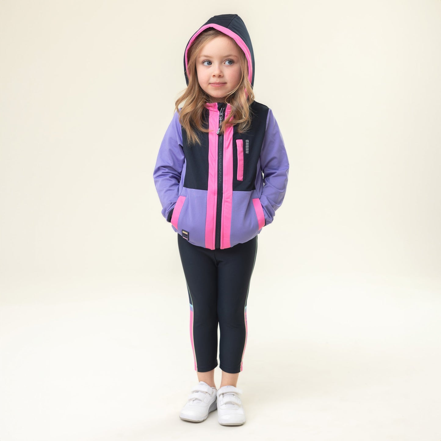 Veste à capuchon athlétique  Filles Violet