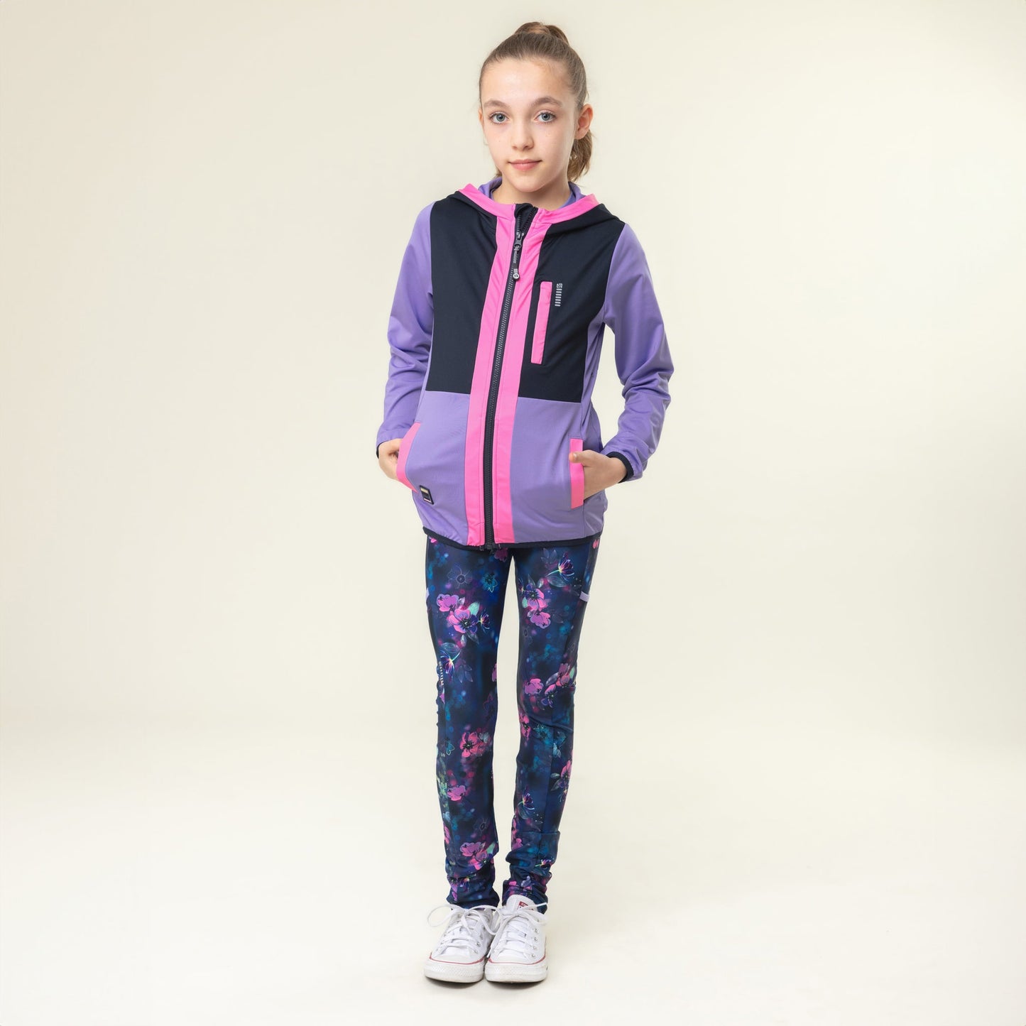 Veste à capuchon athlétique  Filles Violet