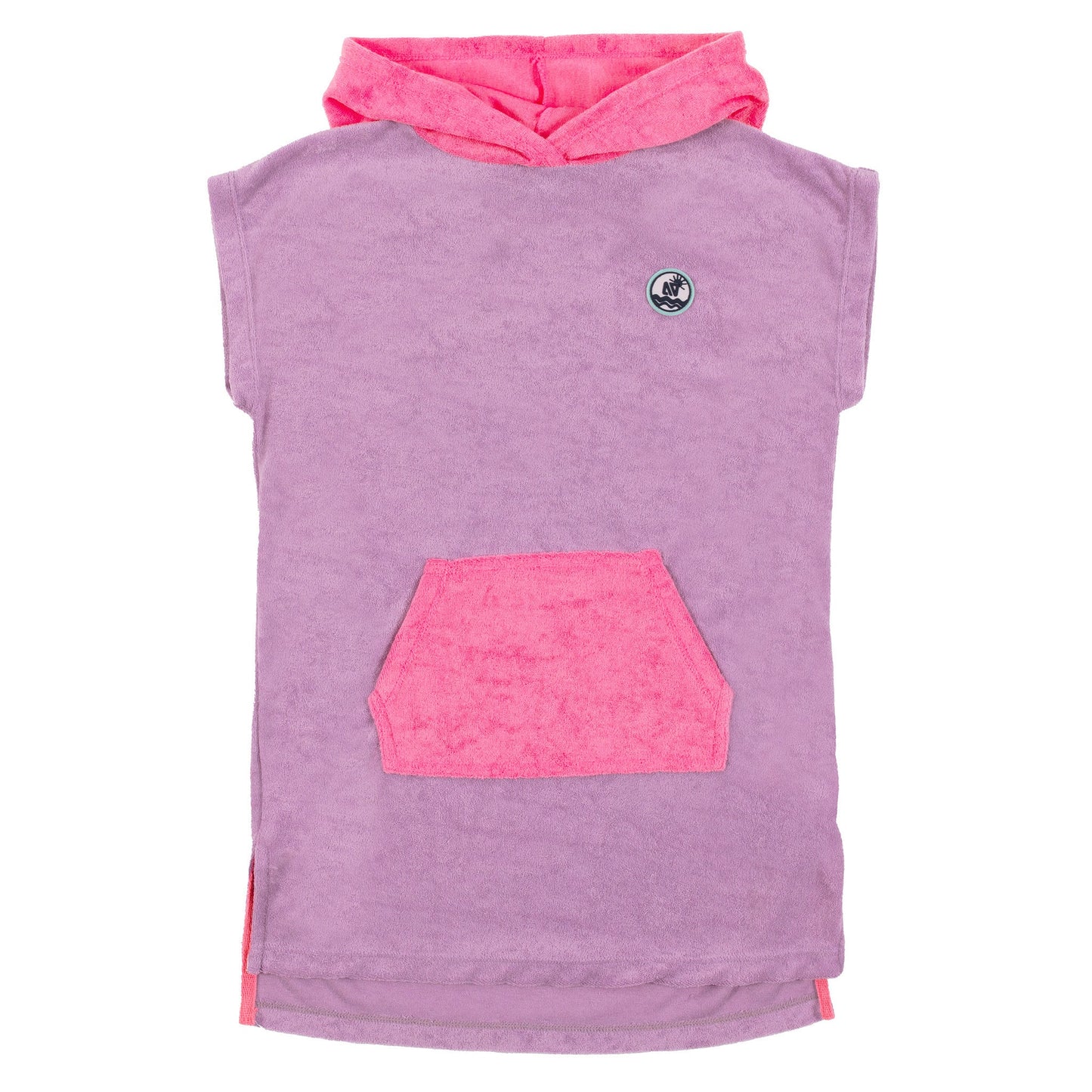 Poncho de plage à capuchon  Filles Lilas