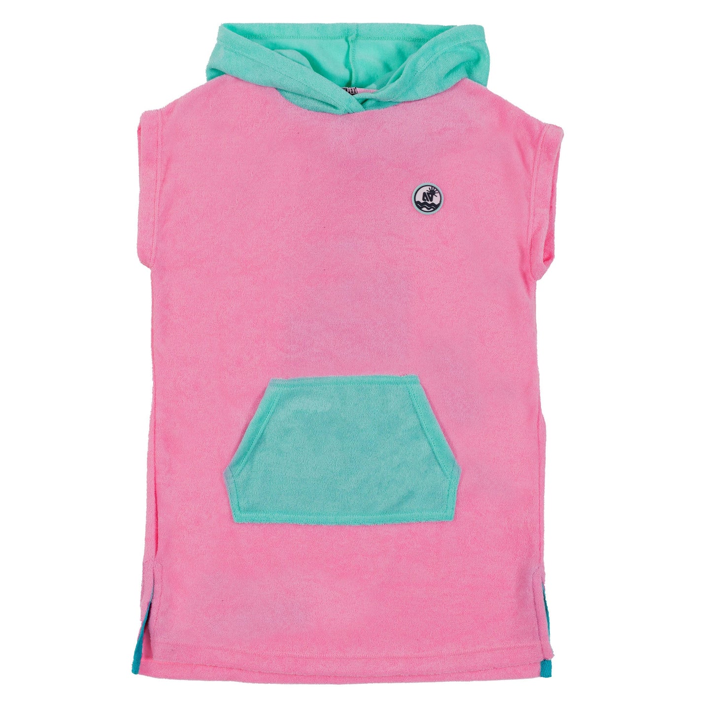 Poncho de plage à capuchon  Filles Rose