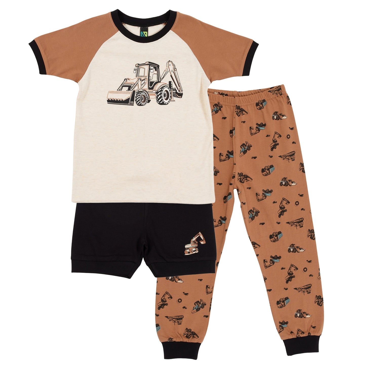 Pyjama trois-pièces bébé Bébé Garcon Beige chiné