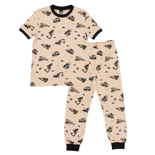 Pyjama deux-pièces bébé Bébé Garcon Beige chiné