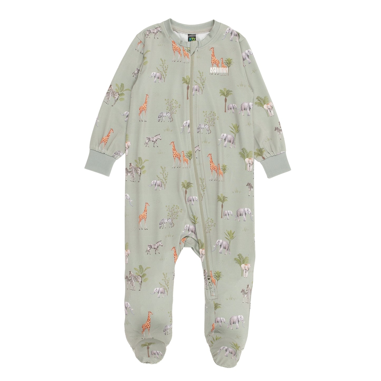 Pyjama une-pièce à pied  Bébé Garcon Vert