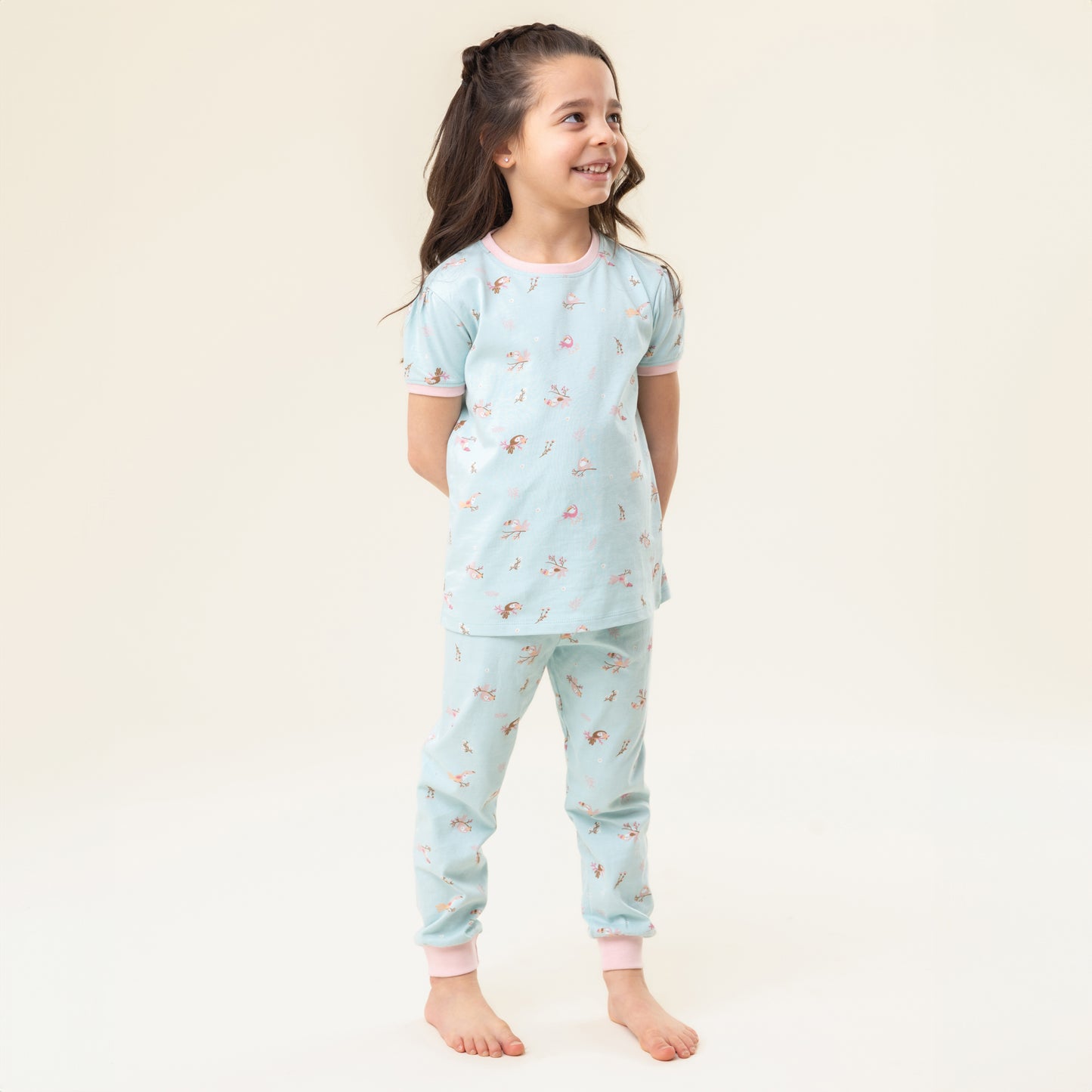 Pyjama trois-pièces  Filles Turquoise