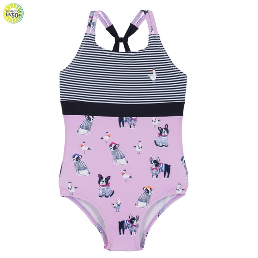 Maillot UV une-pièce  Filles Lilas