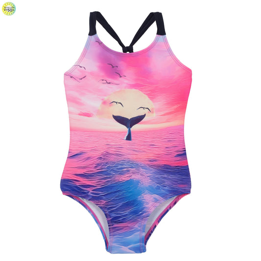 Maillot UV une-pièce  Filles Fuchsia