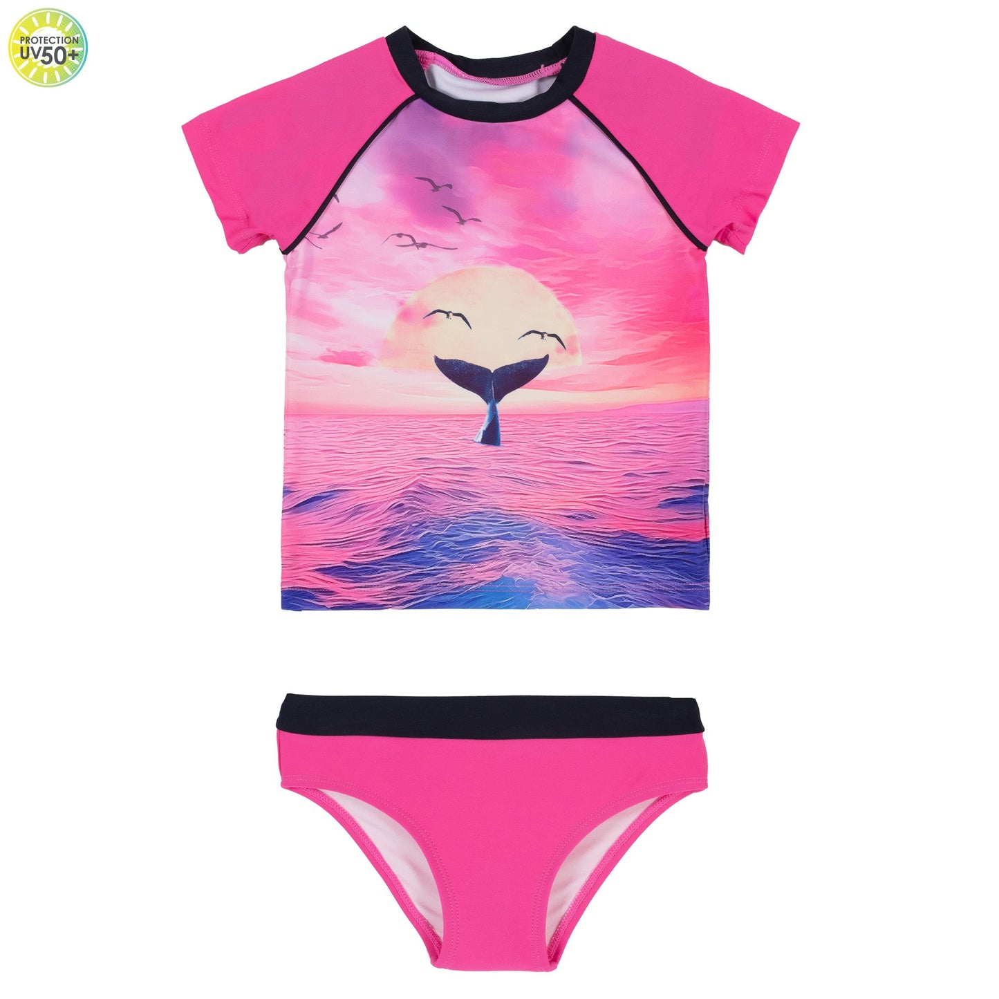 Maillot UV deux-pièces  Filles Fuchsia