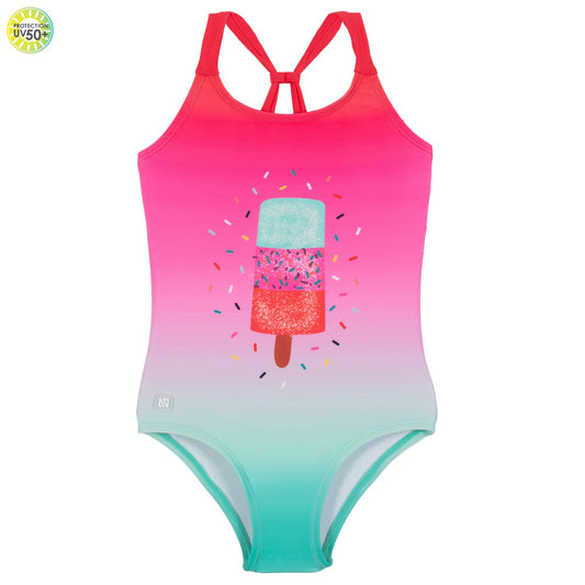 Maillot UV une-pièce  Filles Rose