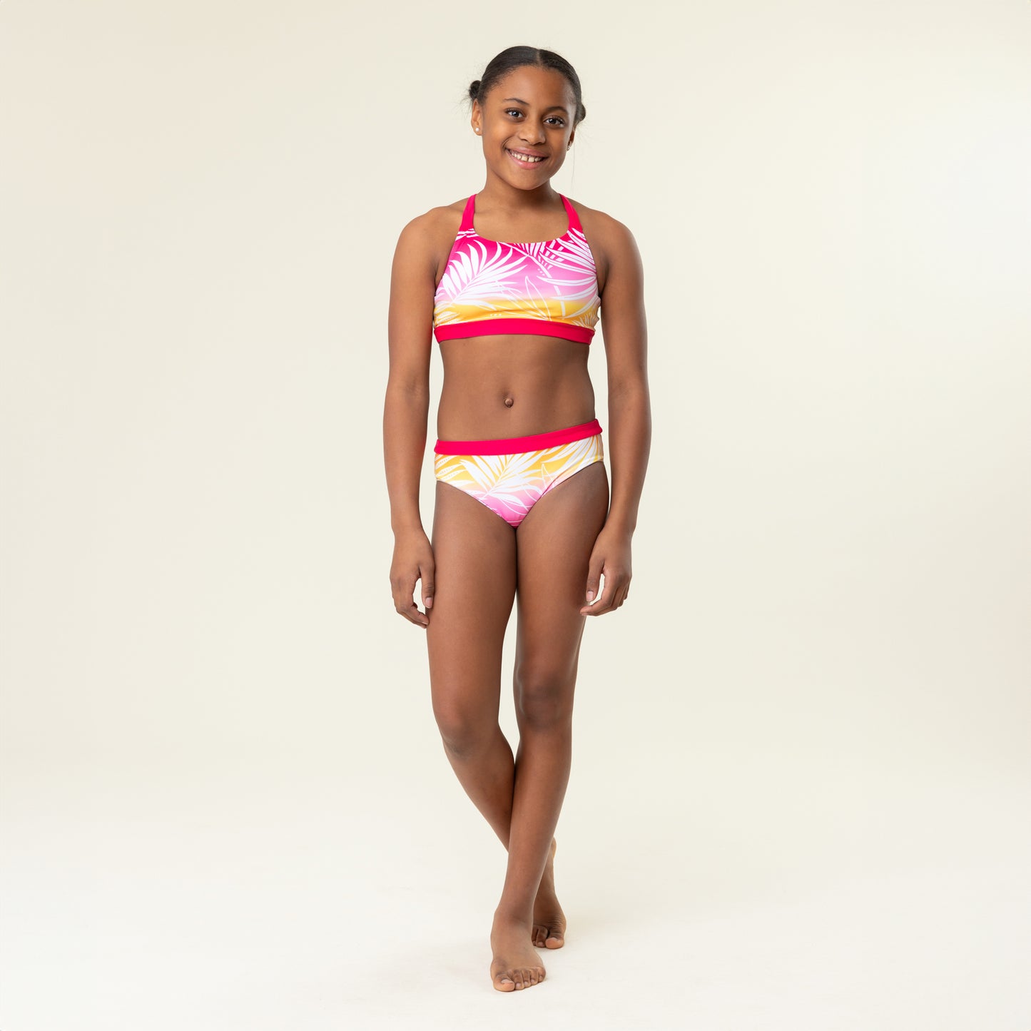 Maillot UV deux-pièces  Filles Fuchsia