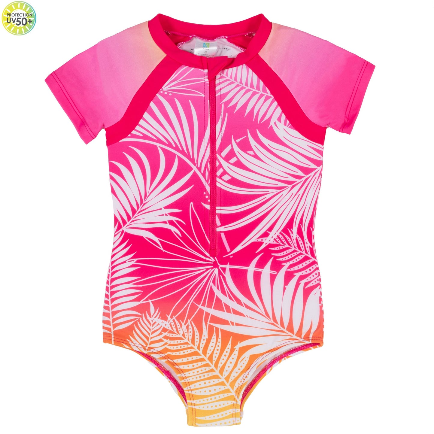 Maillot UV une-pièce  Filles Fuchsia