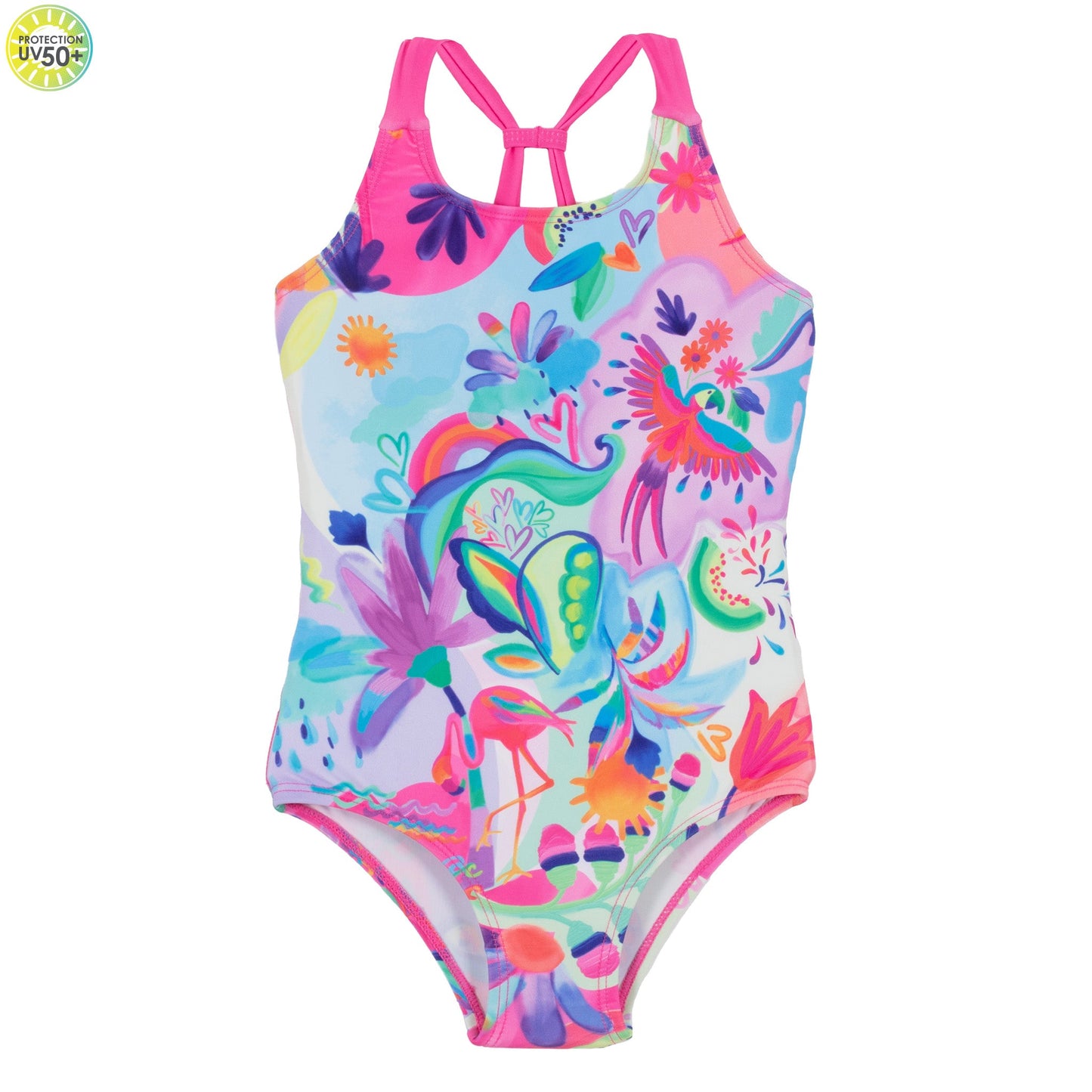 Maillot UV une-pièce  Filles Rose