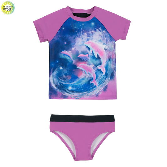 Maillot UV deux-pièces  Filles Violet