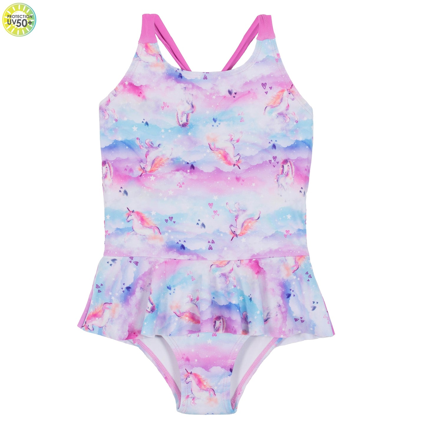 Maillot UV une-pièce  Filles Rose