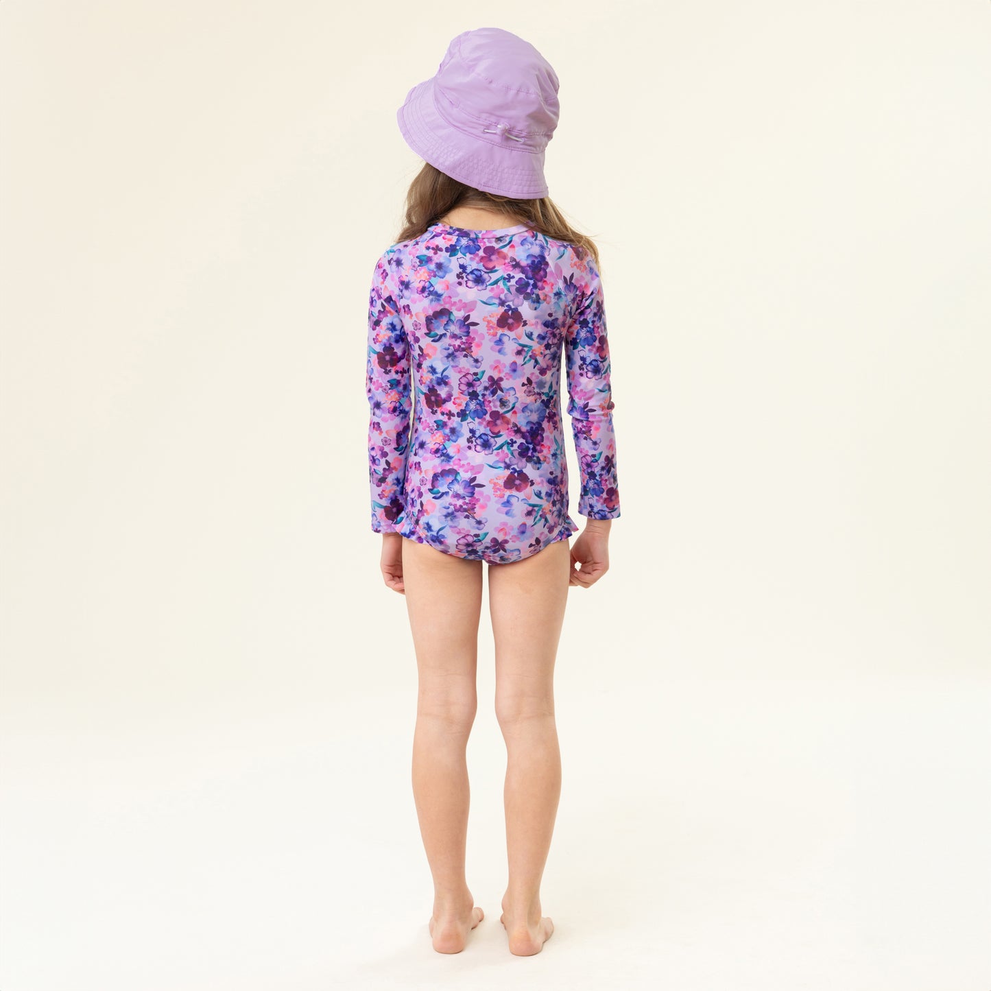 Maillot UV une-pièce  Filles Lilas