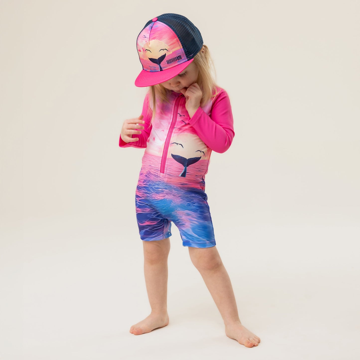 Combinaison UV bébé Bébé Fille Fuchsia